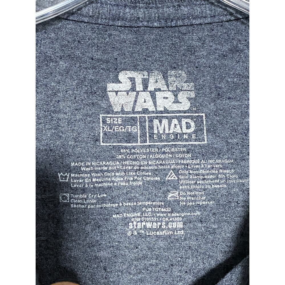 The Mandalorian Star Wars Mad Engine Graphic Tee Shirt Mens XL Casual Stretch - Picture 4 of 4